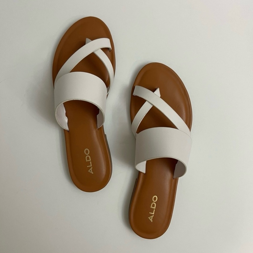 2 Pairs of Black and White Aldo Sandals Size 7 Bundle - Picture 2 of 12